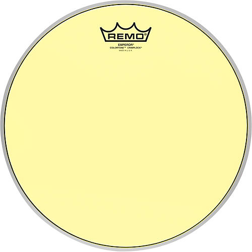 Remo Emperor Colortone Crimplock Yellow Tenor Drum Head 12 in.