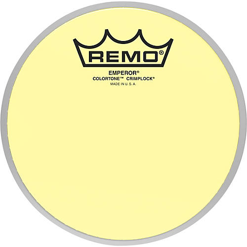 Remo Emperor Colortone Crimplock Yellow Tenor Drum Head 6 in.