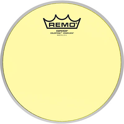 Remo Emperor Colortone Crimplock Yellow Tenor Drum Head