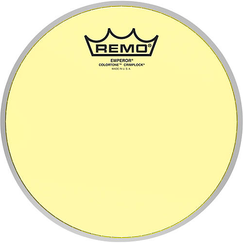 Remo Emperor Colortone Crimplock Yellow Tenor Drum Head 8 in.