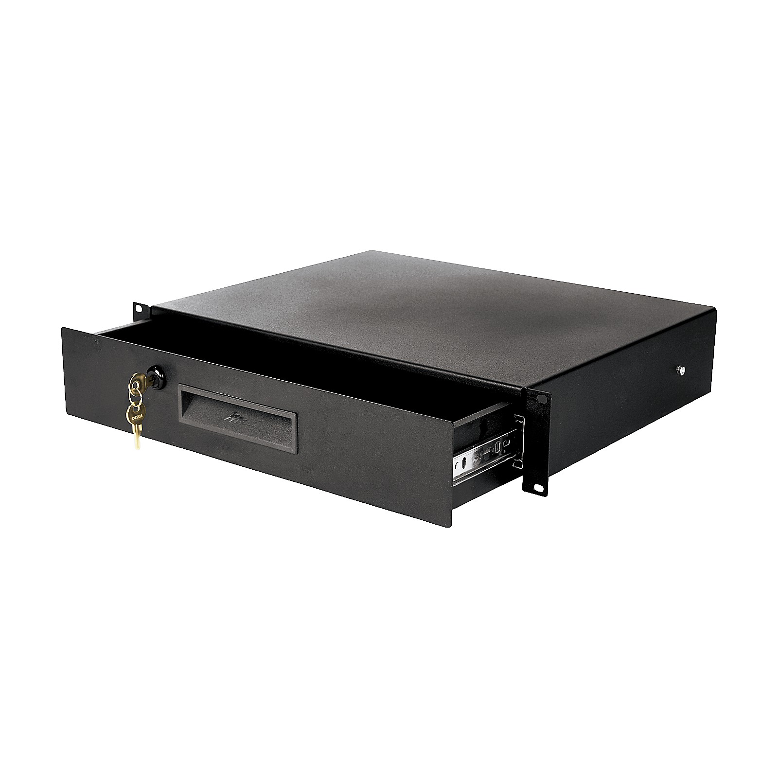 Music Accessories Enclosed Locking 2Space Rack Drawer with Rack Drawer