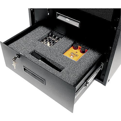 Enclosed Locking 3-Space Rack Drawer with Rack Drawer Foam Insert