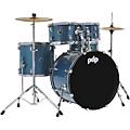 PDP Encore Complete 5-Piece Drum Set With Chrome Hardware and Cymbals Azure BlueAzure Blue