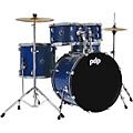 PDP by DW Encore Complete 5-Piece Drum Set With Chrome Hardware and Cymbals Ruby RedRoyal Blue