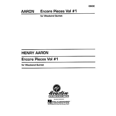 Houston Publishing Encore Pieces for Woodwind Quintet, Vol. 1 (Oboe) Houston Publishing Series Arranged by Henry Aaron