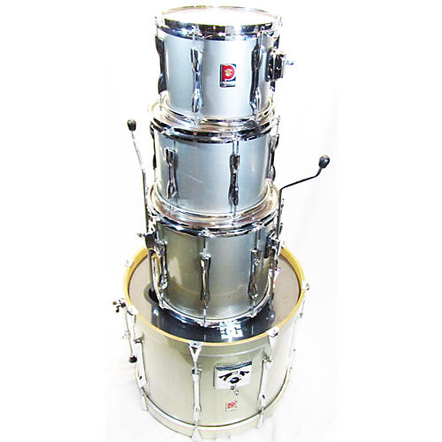 Premier England Drum Kit Silver