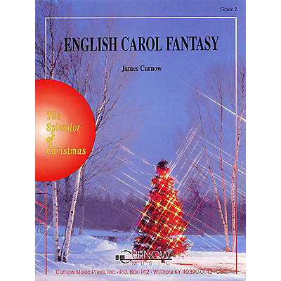 Curnow Music English Carol Fantasy (Grade 2 - Score Only) Concert Band Level 2 Composed by James Curnow