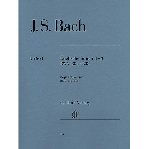 English Suites 1-3 BWV 806-808 Henle Music Folios Series Softcover