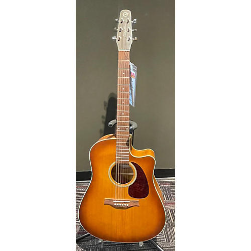 Seagull Entourage Rustic Cutaway Acoustic Electric Guitar Brown Sunburst