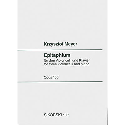 SIKORSKI Epitaphium, Op. 100 (2004) (Score and Parts) Ensemble Series Composed by Krzysztof Meyer