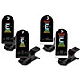 D'Addario Equinox Headstock Tuner 4-Pack - Black and White