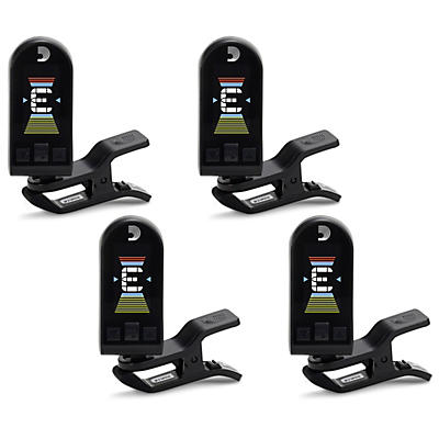 D'Addario Equinox Rechargeable Clip-On Tuner 4 Pack