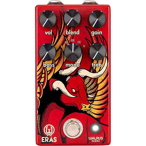 Walrus Audio Eras Five-State Distortion Effects Pedal Condition 1 - Mint Red