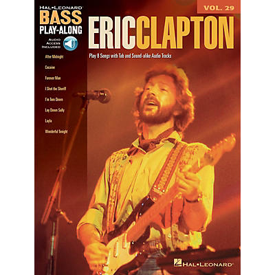Hal Leonard Eric Clapton (Bass Play-Along Volume 29) Bass Play-Along Series Softcover with CD by Eric Clapton