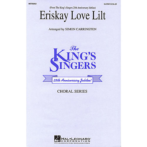 Hal Leonard Eriskay Love Lilt SATB by The King's Singers arranged by Simon Carrington