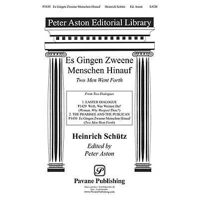 PAVANE Es Gingen Zweene Menschen Hinauf SATB composed by Heinrich Schütz