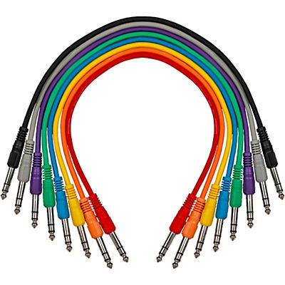 Livewire Essential 1/4" TRS Male to TRS Male Patch Cable 8-Pack