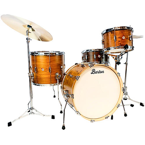 Barton Drums Essential Maple 3-Piece Shell Pack with 22 in. Bass Drum Antique Brown