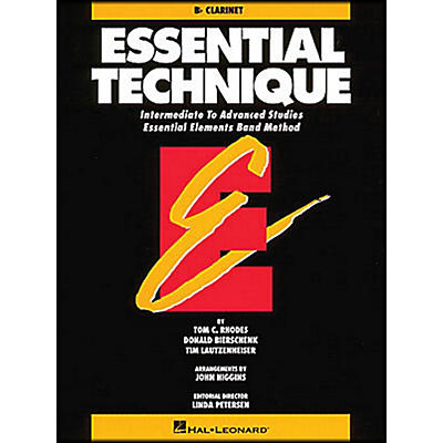 Hal Leonard Essential Technique B Flat Clarinet Intermediate To Advanced Studies