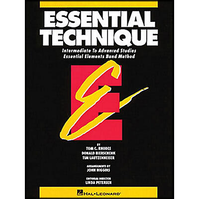 Hal Leonard Essential Technique For Baritone B.C. - Intermediate To Advanced Studies