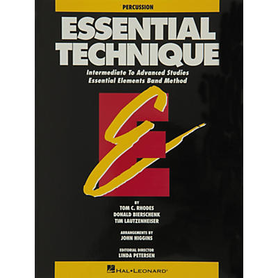 Hal Leonard Essential Technique Percussion Intermediate To Advanced Studies