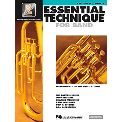 Hal Leonard Essential Technique for Band - Baritone B.C. 3 Book/Online Audio