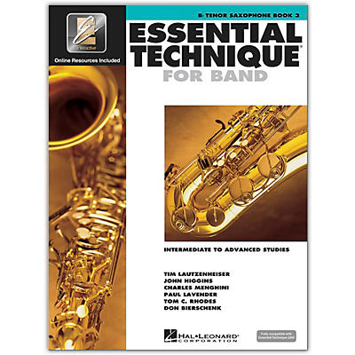 Hal Leonard Essential Technique for Band - Bb Tenor Saxophone 3 Book/Online Audio