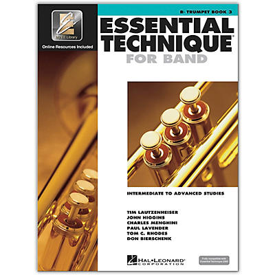 Hal Leonard Essential Technique for Band - Bb Trumpet 3 Book/Online Audio