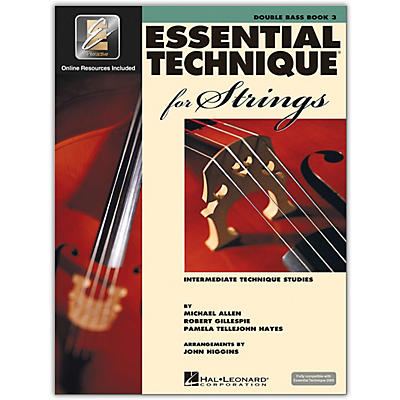 Hal Leonard Essential Technique for Strings - Double Bass 3 Book/Online Audio