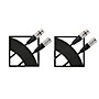 Live Wire Essential XLR Microphone Cable Regular 25 ft. Black 2-Pack