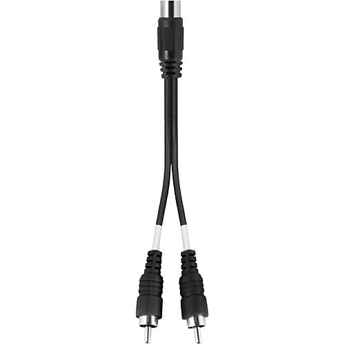 Livewire Essential Y-Adapter RCA Female to RCA Male Black 6 in.