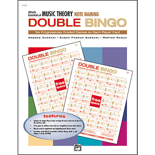 Alfred Essentials of Music Theory Double Bingo Note Names