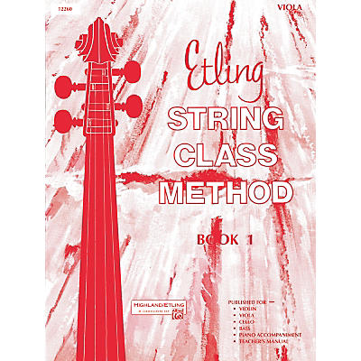 Alfred Etling String Class Method Book 1 Viola