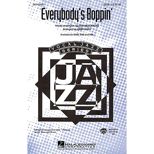 Hal Leonard Everybody's Boppin' SAB Arranged by Kirby Shaw