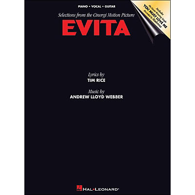 Hal Leonard Evita Selections From The Motion Picture arranged for piano, vocal, and guitar (P/V/G)