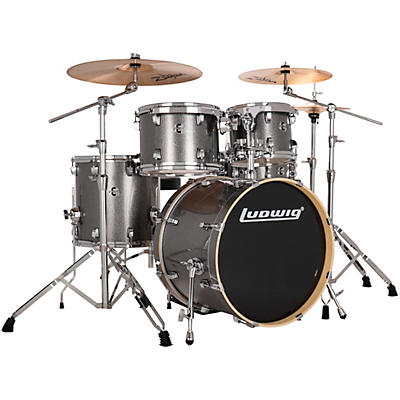 Ludwig Evolution 5-Piece Drum Set With 20" Bass Drum and Zildjian I Series Cymbals