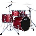 Ludwig Evolution 6-Piece Drum Set With Paiste Cymbals - Prosecco SparkleCrimson Sparkle