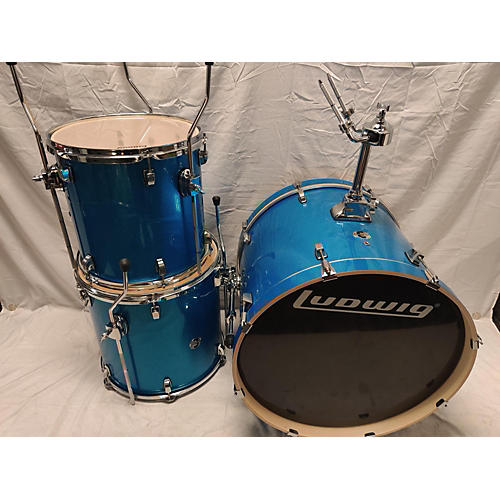 Ludwig Evolution Drum Kit Blue Sparkle