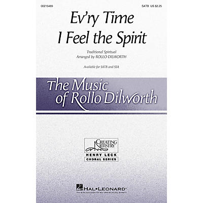 Hal Leonard Ev'ry Time I Feel the Spirit SATB arranged by Rollo Dilworth