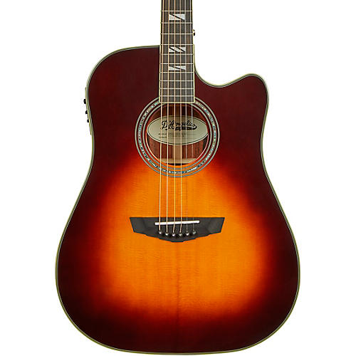 D'Angelico Excel Bowery Dreadnought Acoustic-Electric Guitar Vintage Sunburst