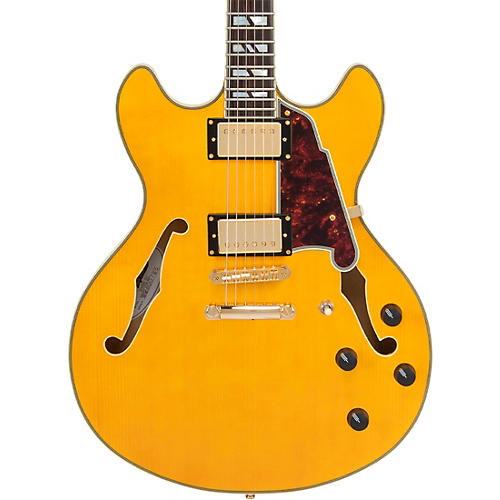 D'Angelico Excel DC Semi-Hollow Electric Guitar Amber