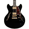 D'Angelico Excel DC Semi-Hollow Electric Guitar Amaretto BurstSolid Black