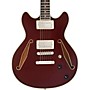 D'Angelico Excel Mini DC Tour Semi-Hollow Electric Guitar With Supro Bolt Bucker Pickups and Stopbar Tailpiece Solid Wine