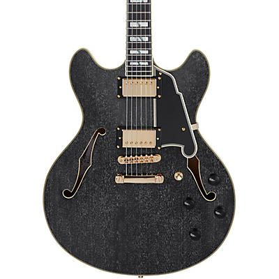 D'Angelico Excel Series DC Semi-Hollow Electric Guitar With USA Seymour Duncan Humbuckers and Stopbar Tailpiece