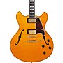 D'Angelico Excel Series DC Semi-Hollow Electric Guitar With USA Seymour Duncan Humbuckers and Stopbar Tailpiece Vintage Natural
