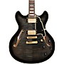 Open-Box D'Angelico Excel Series DC Semi-Hollow Electric Guitar with Stopbar Tailpiece Condition 2 - Blemished Gray Black 194744132292