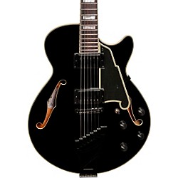 Excel Series EX-SS Semi-Hollowbody Electric Guitar with Black Hardware Black
