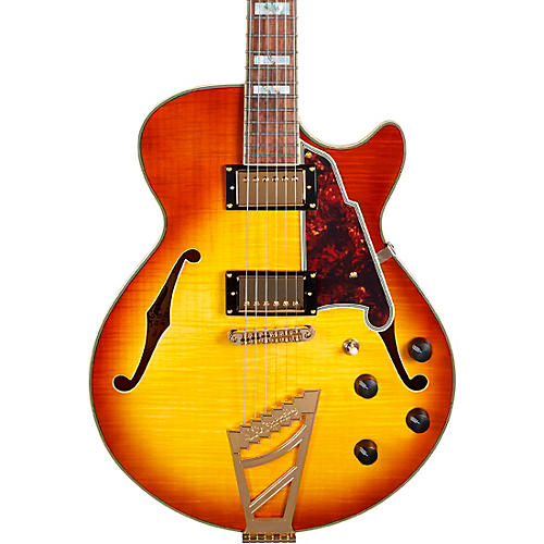 D'Angelico Excel Series SS Semi-Hollow Electric Guitar with Stairstep Tailpiece Condition 2 - Blemished Iced Tea Burst 194744409134