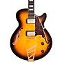 Open-Box D'Angelico Excel Series SS Semi-Hollowbody Electric Guitar with Stairstep Tailpiece Condition 2 - Blemished Grey Black, Black Hardware 190839369321