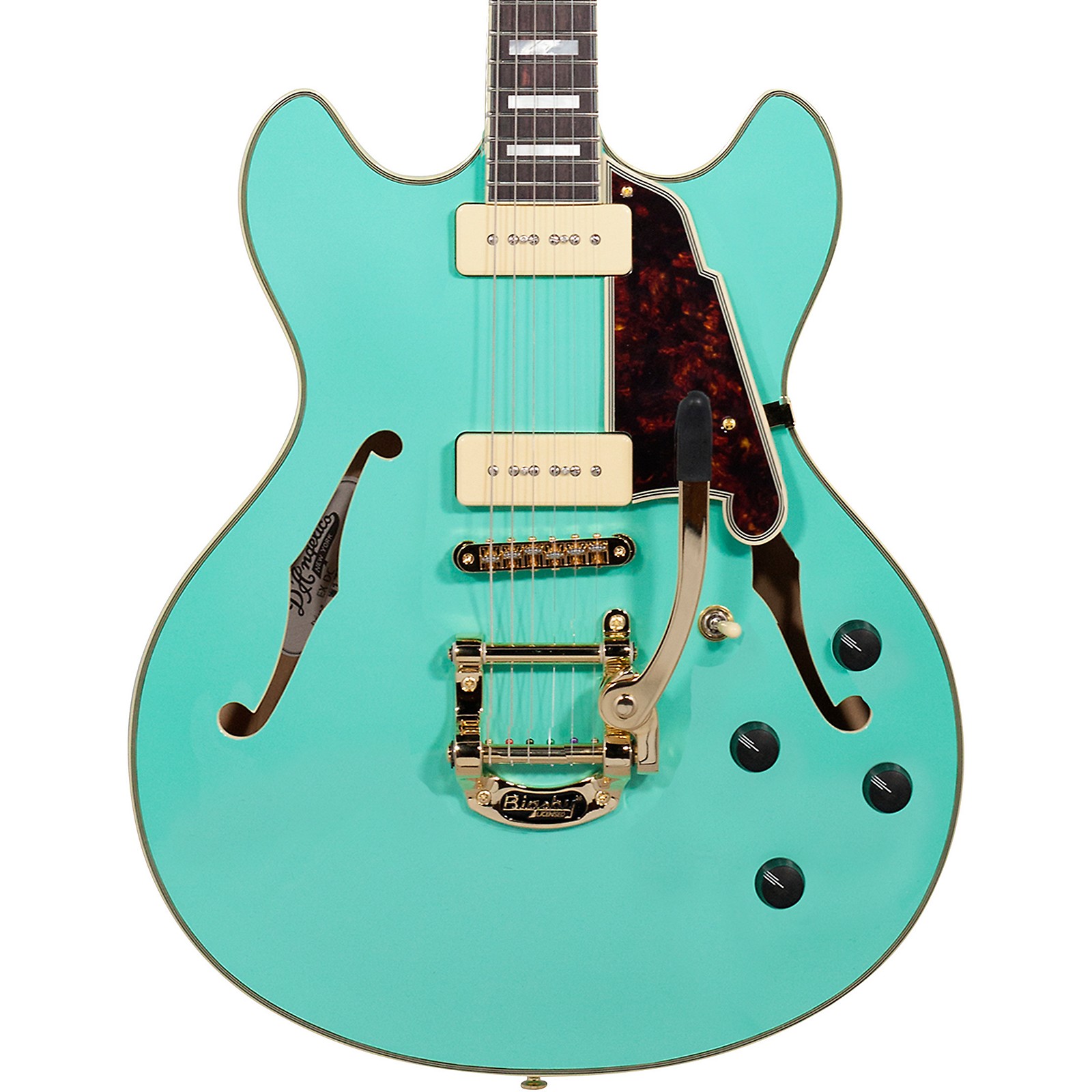 D'Angelico Excel Series Shoreline DC Bigsby Tailpiece Semi-Hollowbody ...